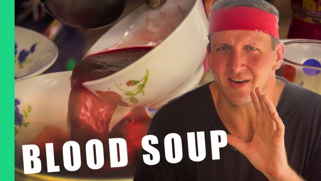 'Eating Blood Soup (Tiết canh) in Vietnam!'