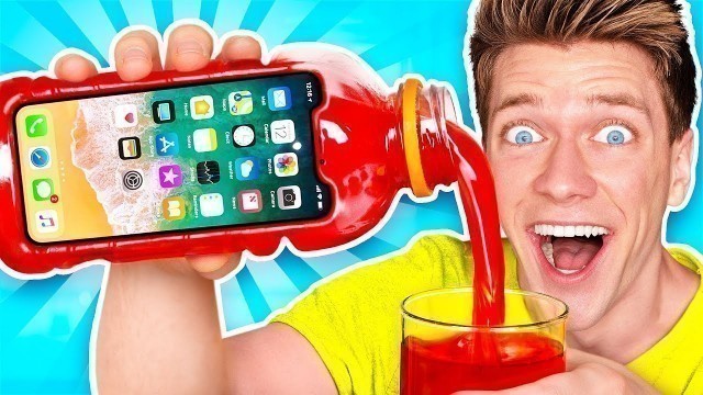 '5 Amazing DIY Phone Cases! Learn How to Make The Best New Funny Slime iPhone & Samsung Case'