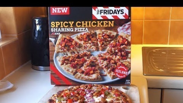 'Spicy Chicken Pizza | TGI FRIDAYS | New | Iceland | Food Review'