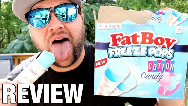 'Fat Boy Cotton Candy Freeze Pops | Food Review'