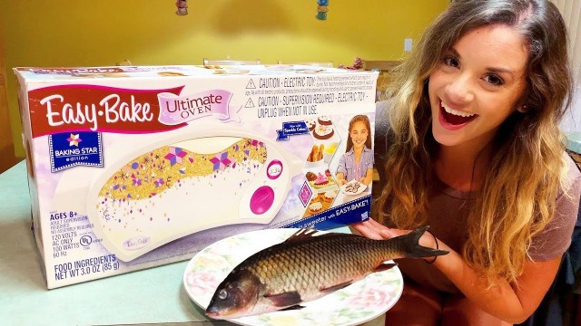 'COOKING FISH WITH EASY BAKE OVEN TOY! *It actually worked!*'