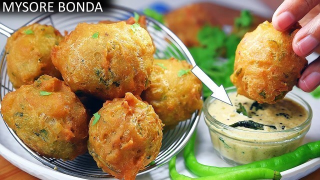 'Street style Mysore Bhajji recipe at home with special Chutney | Mysore Bonda recipe | मैसूर बोंडा'