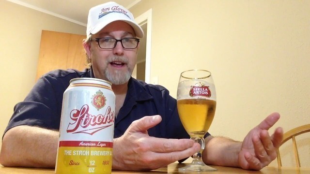 'Strohs Lager 4.5 % abv # The Beer Review Guy'