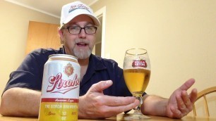 'Strohs Lager 4.5 % abv # The Beer Review Guy'