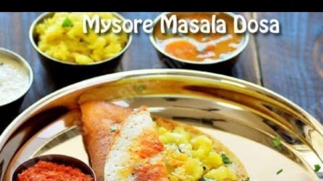 'Mysore masala dosai|| indian street food'