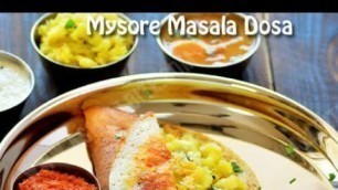 'Mysore masala dosai|| indian street food'