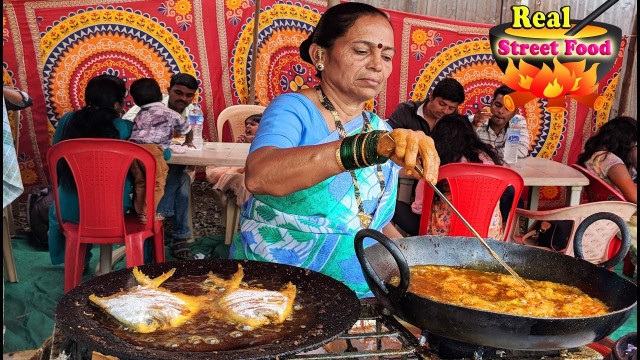 'Alibag Beach Fish Fry | Alibaug Non Veg | Indian Street Food'