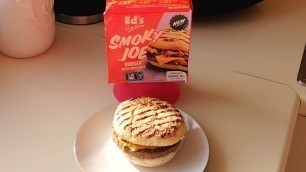 'Ed\'s Easy Diner Smoky Joe Burger with BBQ Sauce | New | Iceland | Food Review'