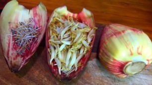 'PINOY FOOD - THIS IS THE BEST WAY TO COOKED AND EAT BANANA BLOSSOM | PUSO NG SAGING | BANANA HEART.'