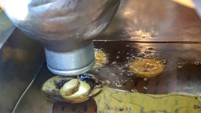 'Yummy Donuts Fried in Oil and Drenched in Chocolate,Tasted in Camden Town. London Street Food'