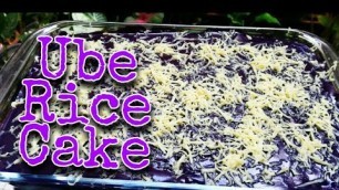 'Ube Rice Cake/ How to make  Ube Rice Cake/Pinoy food'