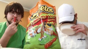 'Cheetos Flamin Hot Limon Crunchy # The Beer Review Guy'