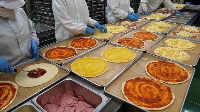 '수제 치즈 피자 공장 / cheese pizza factory - korean street food'