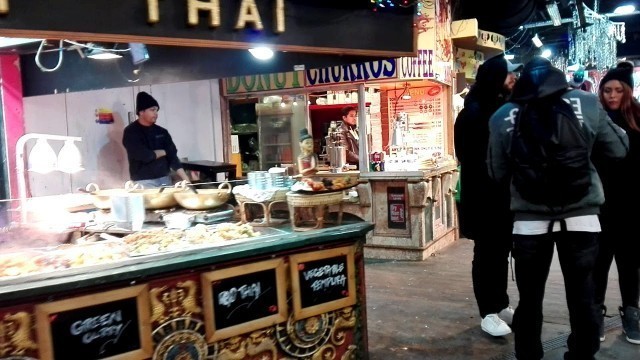 'Amazing international street food in Camden Market, London, UK - RAW VIDEO'