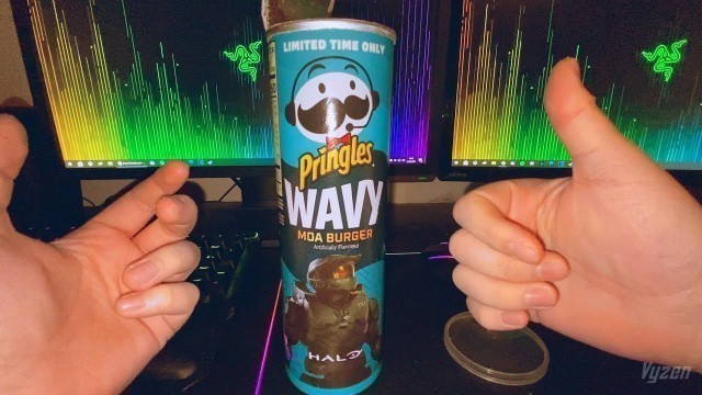 'HALO Pringles Wavy Moa Burger Review Gameplay'