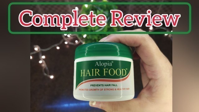 'Alopia Hair Food Review| Hair fall solution in Pakistan'