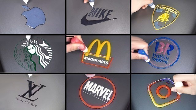 'Famous logo pancake art - NIKE, Louis Vuitton, Apple, Lamborghini, Starbucks, McDonald\'s, Marvel etc'