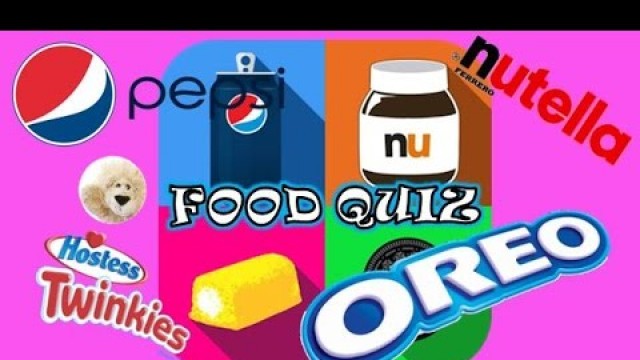 'FOOD QUIZ GAME APP TRIVIA PLAY USA Brands Logos Snacks Cookies Chocolate Drinks Pepsi Nutella Oreo'