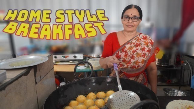 'Home Style BREAKFAST in KUKATPALLY, Hyderabad, RISHI\'s Kitchen | Food Monks | Chai Bisket'