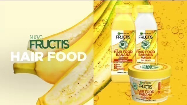 'Nuovo Fructis Hair Food idratante spot pubblicità 2020'