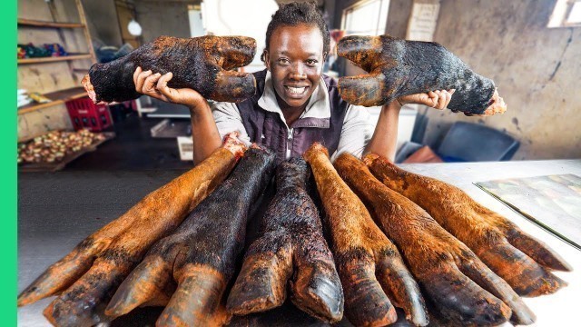 'Zimbabwe’s Exotic Meats!! Super Rare African Village Food!!'