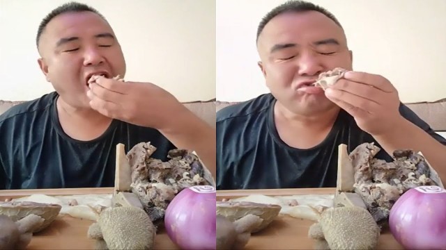 'Asmr mukbang chines Food Eating Show Beef Chicken Goat and sheep meat goat and sheep head Belly # 5'