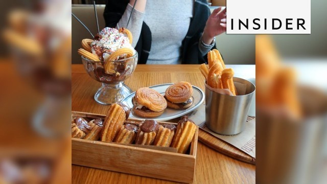 'NYC restaurant makes churro s\'mores and churro ice cream sundaes'