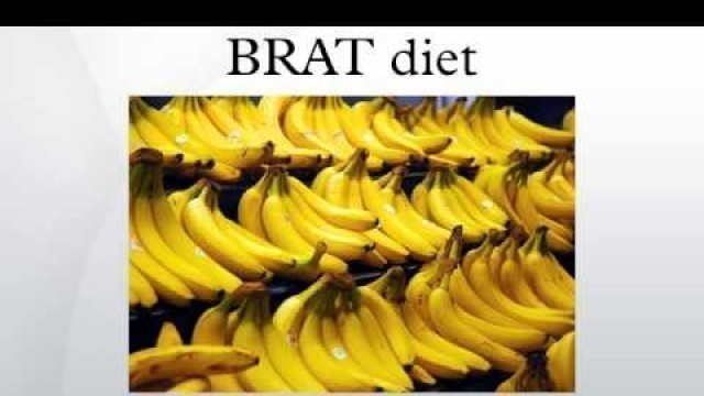 'BRAT diet'