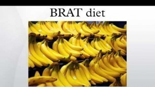 'BRAT diet'