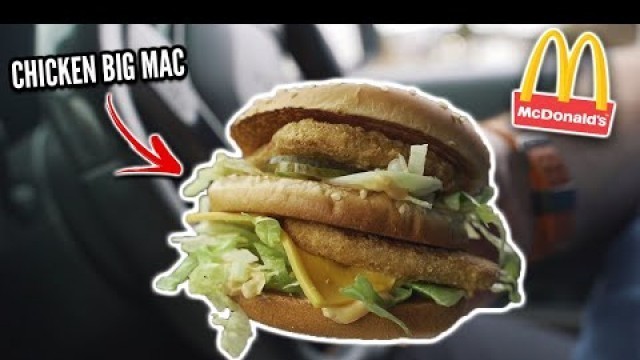 'NEW MCDONALD\'S CHICKEN BIG MAC REVIEW | FOOD REVIEW CLUB | BURGER REVIEW'