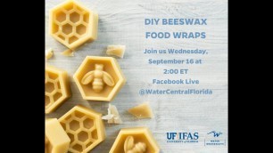 'Water Wednesdays - DIY Beeswax Food Wraps'