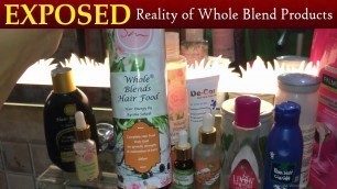 'Whole Blend Hair Food Products Exposed | Hair Energy Products Honest Review #Ayesha Sohaib'