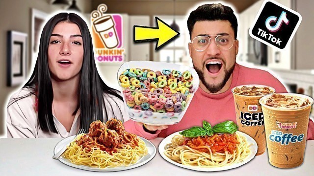 'Only Eating Charli D\'Amelio\'s DIET for 24 Hours !! (ft. TIKTOK & Charli D\'Amelio Secret Food)'