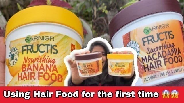 'Garnier Fructis HAIR FOOD লগনোর বাদেই RESULT || Hair Spa at Home | 3 in 1 hair Food Review 