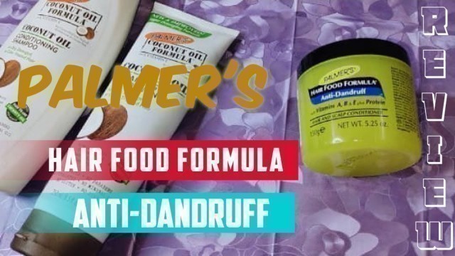 'Palmer\'s Hair Food Formula Anti dandruff 100%honest review and demo / Paraben and sulfate Free'