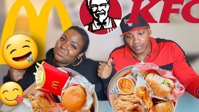 'MCDONALD\'S VS KFC FOOD CHALLENGE (UK