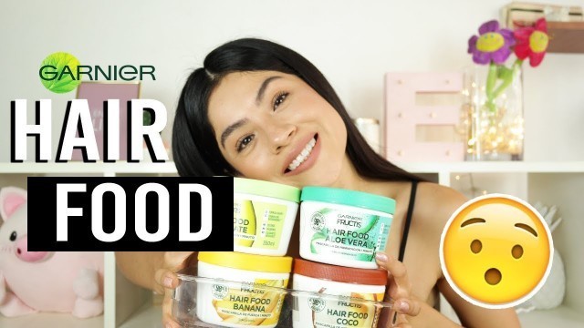 'CUÁL ES LA MEJOR? RESEÑA HAIR FOOD - GARNIER MASCARILLAS PARA EL CABELLO | Evelynlugod'