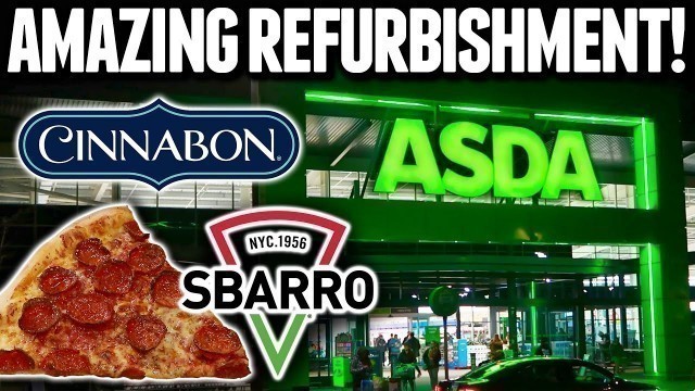 'Biggest ASDA in UK Shopping VLOG | Cinnabon! Sbarro!'