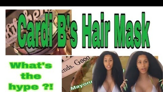 'I TRIED CARDI B’s HAIR MASK!! 