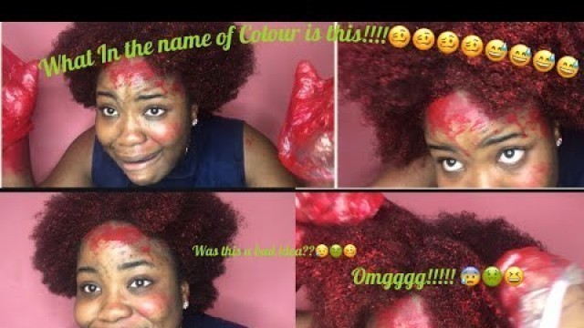 'I dyed my hair with food color!!!!| Temporary hair color |Nigerian YouTuber'