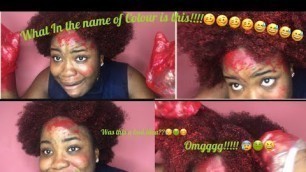 'I dyed my hair with food color!!!!| Temporary hair color |Nigerian YouTuber'