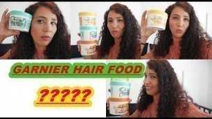 'HAIR FOOD GARNIER MON AVIS???ماسكات الشعر غارنيه'