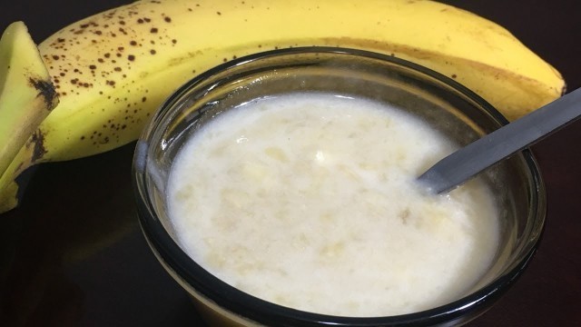 'How to make banana puree |6+ months baby food |Healthy Baby food'