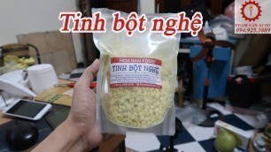 'Review Tinh Bột Nghệ Hoa Ban Food có như lời đồn - Cách kiểm tra tinh nghệ thật giả| Phạm Văn auto'