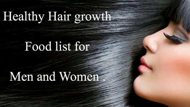 'Food List for Healthy Hair Growth'