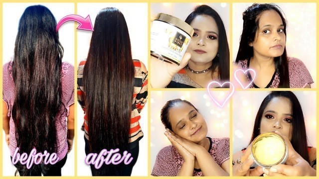 'Good vibes keratin smoothing hair food || how to apply ||result,review&demo || by makeup mantra'