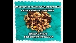 'Beeswax Wraps | Say Goodbye to Plastic Wrap check Reusable Food Wraps'