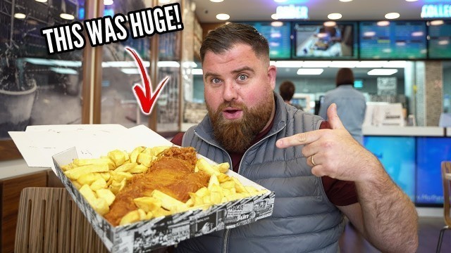 'WE TRY A GIANT FISH AND CHIPS 