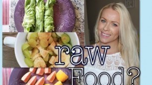 'What I Eat in a Day | Trying a Raw Food Diet'