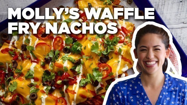 'Sweet Potato Waffle Fry Nachos with Molly Yeh | Girl Meets Farm | Food Network'